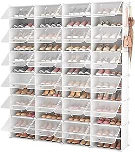 ROJASOP Shoe Storage Cabinet, 12-Tier Shoe Organizer 96 Pairs Extra Large Plastic Shoe Rack with Covers Portable Shoe Rack Organizer with Doors Big Shoe Rack for Closet Entryway Bedroom Big Shoe Rack, Preppy Shoe, Cloth Installation, New Home Styles, Shoe Rack Cover, Shoe Rack For Closet, Large Shoe Rack, 24 Number, Room Vision Board