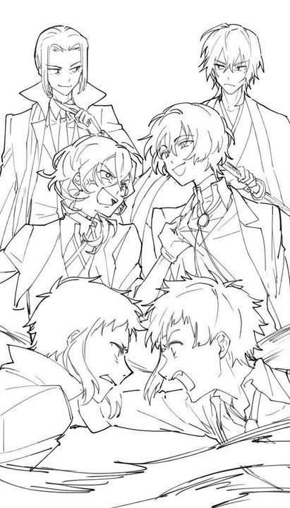 Anime Coloring Pages, Bungou Stray Dogs Characters, Dazai Bungou Stray Dogs, Bongou Stray Dogs, Stray Dogs Anime, Fanarts Anime, Anime Sketch, Bungo Stray Dogs, Bungou Stray Dogs