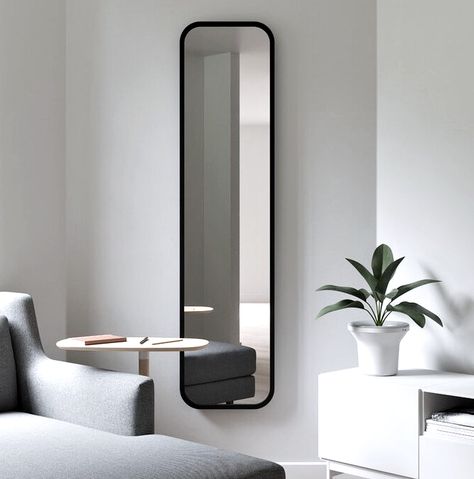 Closet Mirror, Functional Wall Art, Spiegel Design, Mirror Words, Leaning Mirror, Full Body Mirror, Leaner Mirror, Mirror Design Wall, Making Space