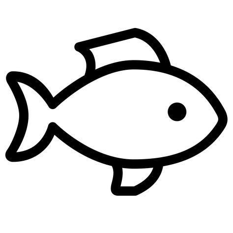 Drawing a fish Icons - Download for Free at Icons8' Fish Drawing For Kids, Easy Fish Drawing, Coral Drawing, Easy Pictures To Draw, Fish Outline, Beautiful Pencil Drawings, Drawn Fish, Fish Icon, Fish Clipart