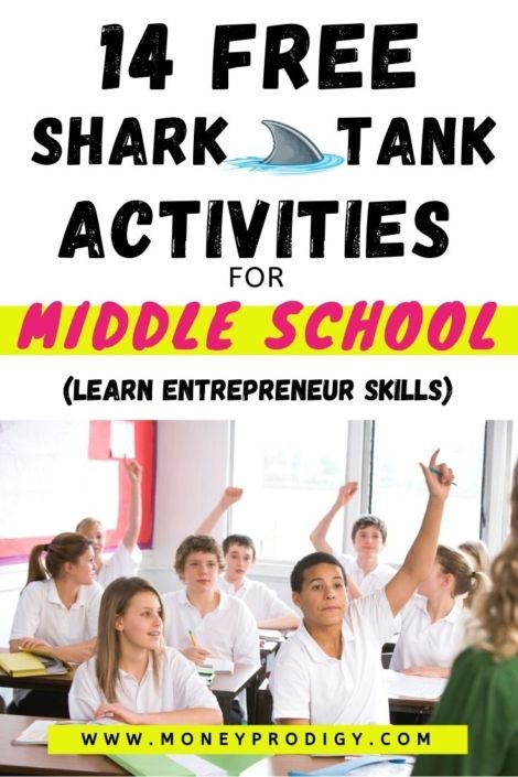 Shark tank ideas for school - these middle school and high school shark tank project ideas are SO cool for kids! Glad to see all these free shark tank resources out there for the classroom. Great young entrepreneur ideas to help kids think through the process of coming up with a kid business. #sharktank #kidentrepreneur #youngentrepreneur #teachmoney Entrepreneur Activities For Students, Middle School Career Activities, Middle School Entrepreneurship Ideas, Entrepreneur Projects For Students, Middle School Business Education, Leadership Lessons For Middle School, Shark Tank Project Ideas For Students, Ideas For Events Activities, High School Fun Activities