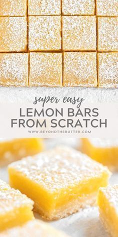 Easy Lemon Bars, Lemon Bars Easy, Curd Filling, Lemon Bars Recipe, Lemon Curd Filling, Buttery Shortbread, Lemon Dessert Recipes, Salad Pasta, Shortbread Crust