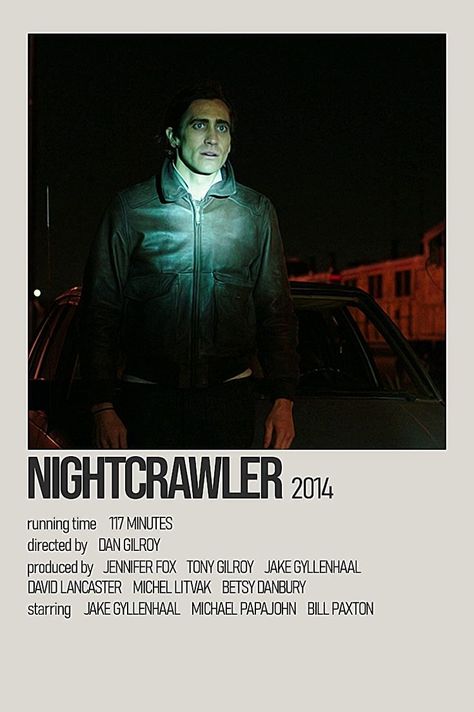 Night Crawler Poster, Nightcrawler Movie Poster, Sigma Movie Posters, Sigma Movies List, Sigma Movies, Nightcrawler Poster, Nightcrawler Movie, Obsessed Artist, Minimalistic Poster