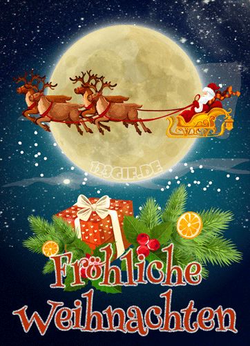 Weihnachten Bild weihnachtsschlitten-froehliche-weihnachten-0083.gif kostenlos auf deiner Homepage einbinden oder als Grusskarte versenden | 123gif.de New Years Eve Images, Amazing Christmas Trees, Bambi Disney, Merry Christmas Gif, Xmas Wishes, German Christmas, Merry Christmas Everyone, Christmas Gif, Christmas Pins