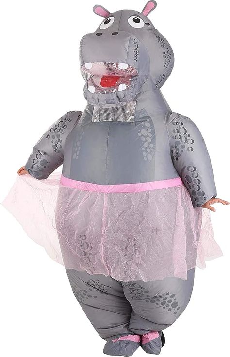 Inflatable hippo costume perfect for halloween #halloween #halloweencostume Hippo Costume, Blow Up Halloween Costumes, Inflatable Dinosaur Costume, Spirit Halloween Costumes, Elephant Costumes, Fish Costume, Cow Costume, Inflatable Costumes, Animal Costumes