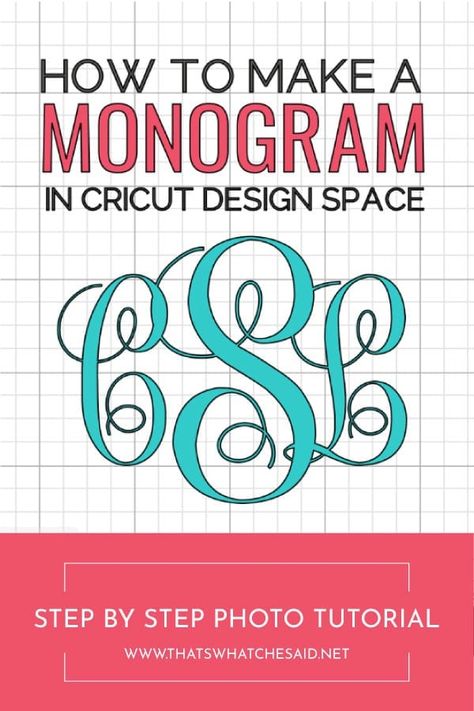 Step by step tutorial for creating custom monogram designs in Cricut Design Space! Learn when to weld and attach and how to make an interlocking & circle monogram! #designspace #cricut #cricutdesignspace #cricuttutorial #monogram Cricut Monogram Font, Cricut Banner, Free Monogram Fonts, Circuit Machine, Monogram Maker, Cricut Help, Cricut Hacks, Cricut Monogram, Cricut Supplies