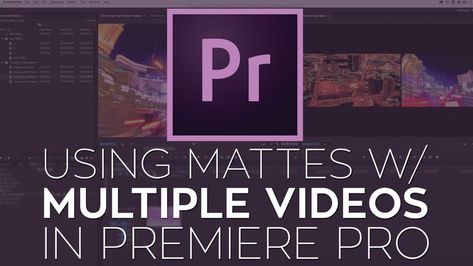 Using Multiple Videos with Rampant Studio Mattes in Adobe Premiere Pro Filmmaking Ideas, Stop Motion Photography, Premiere Pro Tutorials, Vfx Tutorial, Filmmaking Cinematography, Montage Video, Adobe Audition, Adobe Tutorials, Photoshop Techniques