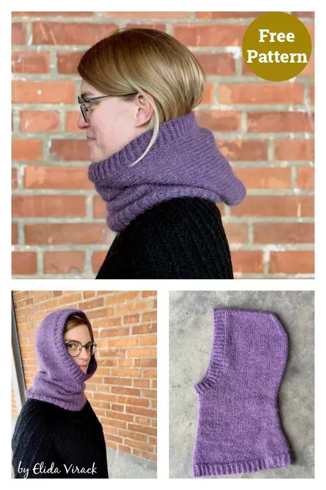 Free Knitting Patterns For Balaclavas, Loom Knit Hooded Cowl, Knit Hood Pattern Free, Hooded Cowl Knitting Pattern, Hooded Scarf Knitting Pattern Free, Knitted Snood Pattern Free, Knit Hood Pattern, Knit Balaclava Pattern Free, Hooded Cowl Pattern Free