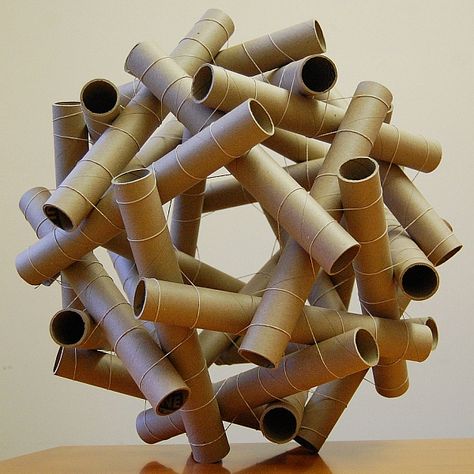 mailing-tubes Cardboard Sculpture, Trash Art, Cardboard Art, School Art Projects, Middle School Art, Recycled Art, Cardboard Crafts, Paper Sculpture, Art Club