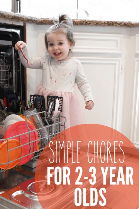 5 chores your 2-3 year old can do, not only to help out around the house, but to help foster their independence and teach them responsibility. These will help them build essential life skills. Chore chart included! Phoebe Lynn, Sorting Laundry, Granddaughter Gifts, Chore Checklist, Toddler Chores, Toddler Hacks, Newborn Tips, Toddler Schedule, Mother Board