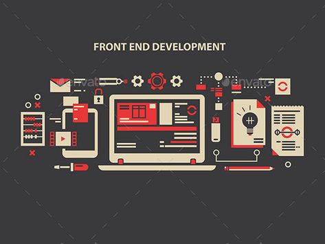 Front End Development Web Development Logo, Developer Logo, Web Programming, Web Ui Design, Computer Internet, Html Css, Flat Vector, Saint Pierre And Miquelon, Front End