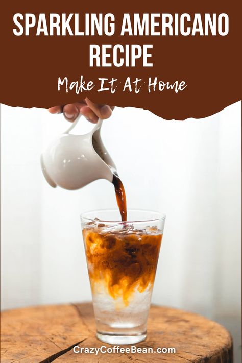 Sparkling Americano Recipe Sparkling Coffee, Expresso Recipes, Americano Recipe, Spring Drinks, Amish Sugar Cookies, Kids Drinks, Espresso Recipes, Espresso At Home, Italian Soda