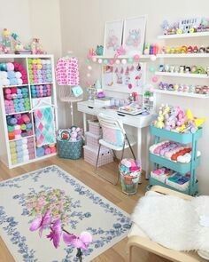 Crochet Room, Ikea Craft Room, Ikea Crafts, Pretty Crafts, Dream Craft Room, Craft Room Design, Study Room Decor, Craft Room Decor, Organization Decor