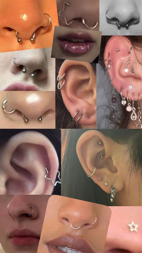 I love piercings,[But not too many], I prefer silver piercings on the ears, lips or nose the most. I also like belly button piercings but wouldn’t wear it myself✨🫶🏼🧷 Nose Piercing Names, Nose Piercing Ideas, Silver Piercings, Love Piercings, Different Types Of Piercings, Belly Button Piercings, Pretty Teeth, Ear Piercings Chart, Piercing Chart