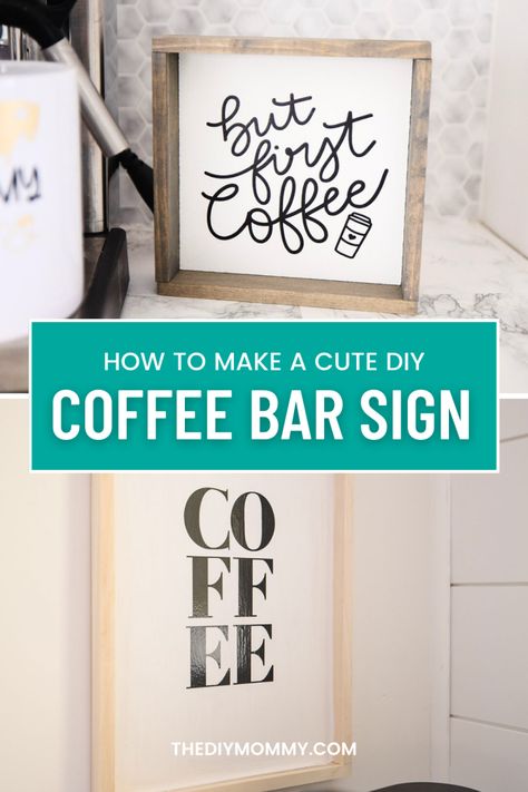 How to Keep Towels White & Fluffy | The DIY Mommy Bar Signs Diy, Making Coffee At Home, Bar Quotes, Diy Craft Home Decor, Diy Mommy, Diy Coffee Bar, Coffee Bar Sign, Lake House Kitchen, Dining Room Sideboard