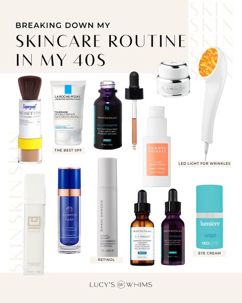 Skin Care Routine Steps Over 40, 40 Skin Care Over 40, 40s Skin Care, Best Skincare Products For 40s, Best Skincare Routine Late 30s, Nighttime Face Routine Skincare, Skincare In Your 40s Anti Aging, Ultimate Skin Care Routine, Night Time Skin Care Routine Over 40