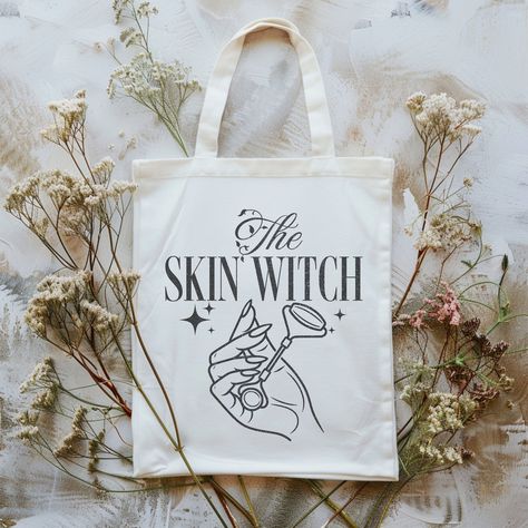 Skin Witch Tote Bag, Esthetician Gift, Wax Specialist, Witch Esoteric, Esthetic Beauty School Graduate, Aesthetic Nurse, Skin Therapist Gift by clairsentientbeauty on Etsy Esthetician Graduation, Wax Specialist, Natural Sew In, Esthetician Gifts, Esthetician School, Aesthetic Nurse, Skin Therapist, The Tote Bag, Therapist Gifts