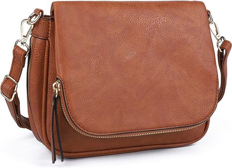 GLITZALL Small Crossbody Bag for Women PU Leather Over the Shoulder Purses and Flap Cross Body Handbags Multi Pockets Shoulder Purses, Crossbody Bags For Women, Leather Shoulder Handbags, Small Crosses, Small Purse, Small Crossbody Bag, Small Crossbody, Womens Crossbody Bag, Leather Hobo