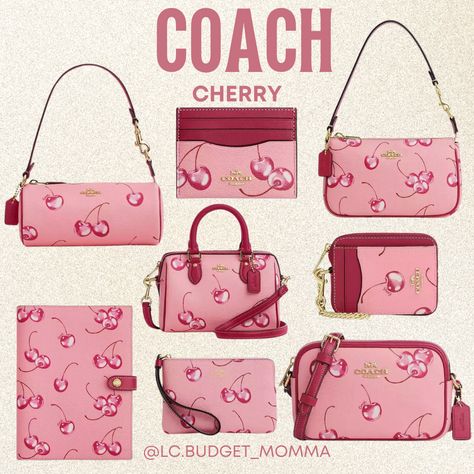 COACH CHERRY 🍒 ✨ I never ordered something so fast!   #bag #purse #wallet #pink #red #cherry #affiliatedlink  Follow my shop @LC.Budget_Momma on the @shop.LTK app to shop this post and get my exclusive app-only content!  #liketkit #LTKGiftGuide #LTKItBag @shop.ltk https://liketk.it/4FIcV Coach Cherry Collection, Cherry Coach Purse, Cherry Coach Wallet, Coach Fruit Collection, Coach Cherry Wallet, Coach Fruit Bag, Coach Cherry Bag, Coach Wallet Aesthetic, Cute Coach Bags