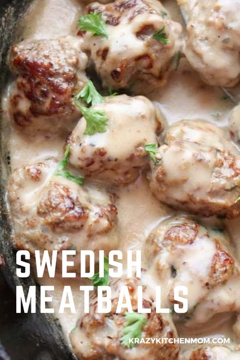 Swedish Meatballs are made with the warm taste of winter spices like nutmeg, allspice, cardamom, and ginger. Then they are bathed in a creamy white sauce. It doesn't get any better. Ikea Swedish Meatball Recipe, Easy Swedish Meatballs, Swedish Meatballs Recipe, Swedish Meatballs Easy, Swedish Meatballs, Meatballs Recipe, Perfect Dinner, 30 Minute Meals, Budget Friendly Recipes