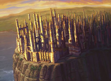 Sharn - Eberron Unlimited Sharn Eberron Art, Breland Eberron, Eberron Concept Art, Sharn Eberron, Eberron Sharn, Dnd Eberron, Eberron Art, Steampunk City, Fantasy City