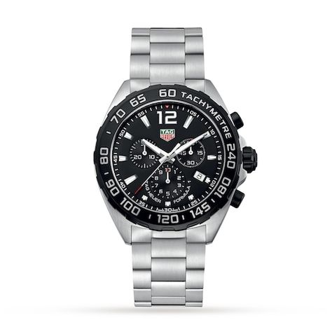 TAG Heuer Formula 1 Watches, Mens TAG F1 Chronograph Watches UK Mens Tag Heuer Watches, Tag Heuer Formula 1, Tag Heuer Formula, Tag Heuer Watch, Mens Chronograph, Mens Watches Black, Chronograph Watch Men, Tag Heuer, Stainless Steel Band