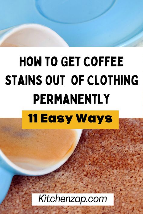 How to Get Coffee Stain Out of Clothing Removing Coffee Stains From Clothes, How To Remove Coffee Stains From Clothes, How To Get Coffee Stains Out Of Clothes, Coffee Stains Out Of Clothes, Stain Remover Clothes, Coffee Stain Removal, Cupping At Home, Stain On Clothes, Coffee Stain