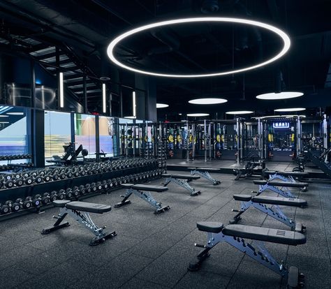 Inspired spaces. Inspired #workouts. Functional Training Gym Design, Gym Office Design, Third Space Gym, Gym Ideas Design Commercial, Functional Training Gym, Fitness Design Gym, Gym Layout, Commercial Gym Design, Bodybuilding Men