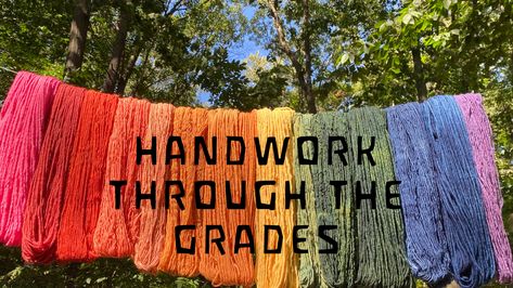 Waldorf Handwork - What projects happen in each grade for your homeschooling Waldorf Days Of The Week, Waldorf Second Grade, Waldorf Handwork Projects, Waldorf Classroom Decor, Waldorf Crafts For Kids, Handwork For Kids, Waldorf Education Homeschooling, Homeschooling 3rd Grade, Micro School