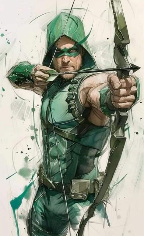 Green Arrow Drawing, Arrow Artwork, Green Arrow Comics, Arrow Comic, The Green Arrow, Arrow Art, Arrow Drawing, Wallpaper For Phone, Dc Comics Wallpaper