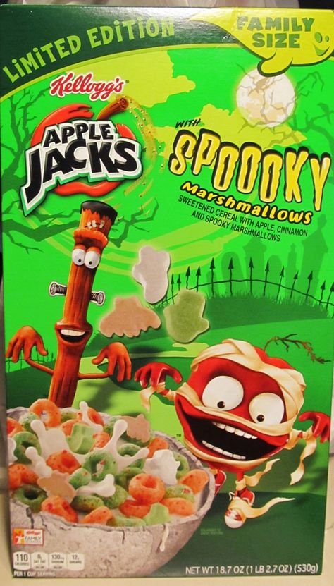 Apple Jacks Cereal, Food Nostalgia, Halloween Nostalgia, Squishy Ideas, Apple Jacks, Halloween Apples, Paper Squishy, Food Hunter, Big Board