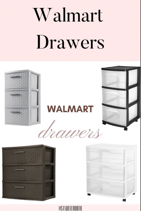 Walmart drawers Cheap Drawers, Affordable Storage, Gorgeous Interiors, New Homeowner, 3 Drawer, Fixer Upper, Closet Organization, Storage Drawers, Home Decor Inspiration