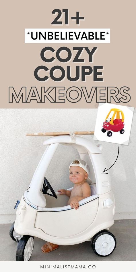 Repainting Cozy Coupe, Coupe, Cozy Car Makeover Diy, Repainted Cozy Coupe, Coupe Car Makeover Diy, Spray Paint Cozy Coupe, Cozy Coupe Surf Makeover, Cozy Coupe Car Makeover, Vw Bus Cozy Coupe