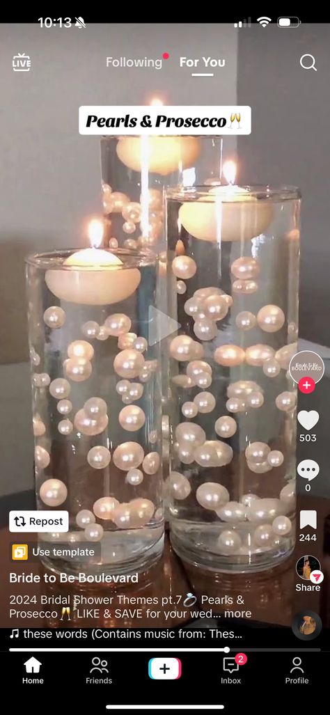 Pearls Decorations Wedding, Kardashian Bridal Shower Theme, Pearls And Diamonds Party Theme, Pearls And Lace Bridal Shower Ideas, Our Little Pearl Is On The Way, Pearls Prosecco Bridal Shower Theme, Pearls And Persecco Bridal, Pearls Birthday Theme, Champagne And Pearls Theme Party