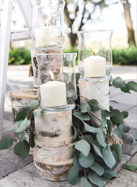 Birch Tree Wedding Decor, Birch Wedding Centerpieces, Driftwood Wedding Centerpieces, Birch Decorations, Birch Wedding Decor, Stump Decor, Wood Centerpieces Wedding, Birch Centerpieces, Tree Wedding Centerpieces