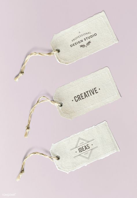 Natural cotton cloth label mockup | free image by rawpixel.com Price Tag Design, Mockup Ideas, Cloth Label, Tag Mockup, Paper Bag Design, Label Mockup, Design Mockup Free, Handmade Packaging, Image Paper