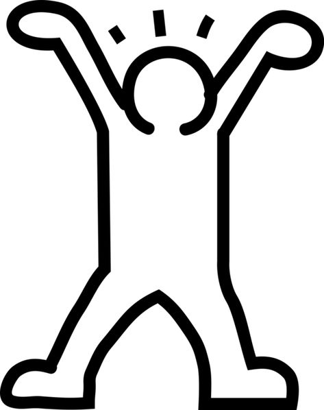 Vector Illustration of Keith Haring Influence Pop Art Dancing Stick Figure Arte Madi, Art Dancing, Keith Haring Art, Haring Art, 4th Grade Art, Bleach Art, Valentines Art, Stick Figure, Middle School Art