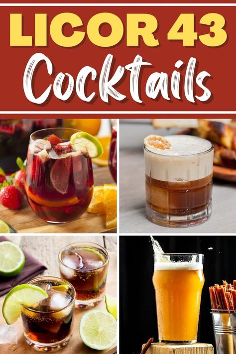 Drinks With 43 Liquor, Licor 43 Recipes, Licor 43 Cocktail, Weekly Drink Specials Ideas, Liquor 43 Shots, Liquer 43 Cocktails, 43 Liquor Recipes, Liquor 43 Recipes, Licor 43 Chocolate Recipes