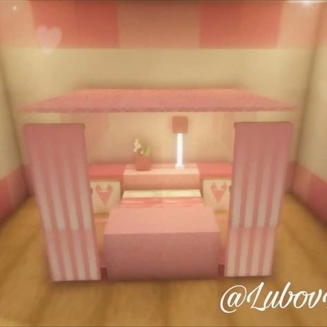 Pink Modern Bedroom, Minecraft Bedroom Ideas Game, Minecraft Bedrooms, Minecraft Rooms, Easy Drawing Ideas For Beginners, Minecraft House Interior, Case Minecraft, Drawing Ideas For Beginners, Rumah Minecraft Sederhana