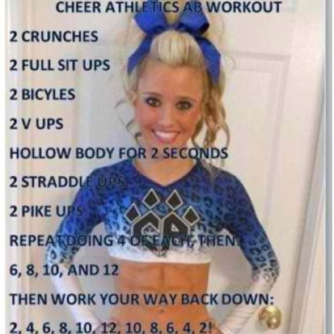 Also looking for a new set Olinda, Cheer Athletics Abs, Cheer Abs, Cheer Conditioning, Cheer Stretches, Cheerleading Tips, Cheerleading Workout, Cheerleading Workouts, Cheer Tryouts