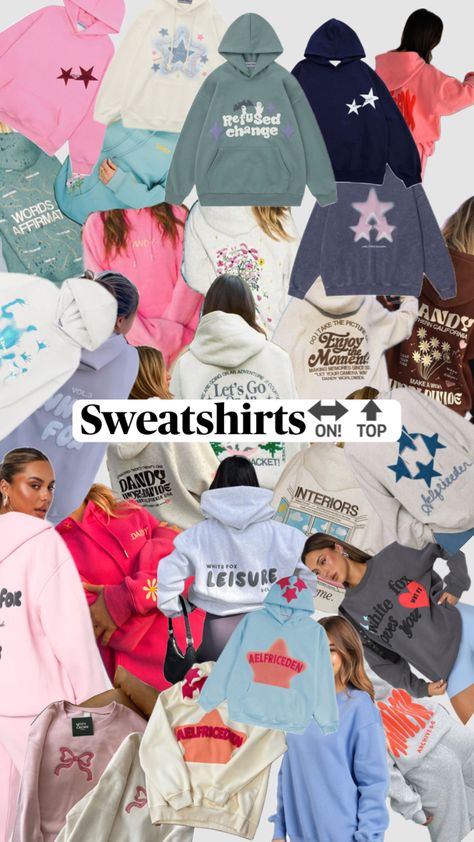 I love sweatshirts #preppy #sweatshirt #dandy #whitefox Sweatshirts Preppy, Downtown Outfits, White Fox, Dandy, I Love, Sweatshirts, Outfit Inspo, Clothes