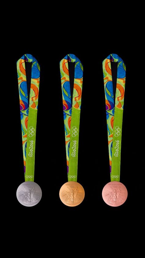 Olympic games rio medals Environmental Logo Design, Olympic Party, 2016 Olympic Games, Olympic Gold Medals, Rio Olympics 2016, Olympic Medals, Paralympic Games, Rio Olympics, Special Olympics