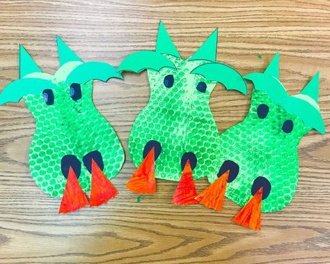 A Dragon Head Craftivity! (FREEBIE!) Dragon Crafts Preschool Fairy Tales, Fire Breathing Dragon Craft, Fantasy Crafts For Toddlers, Fairy Tale Crafts Preschool Art Projects, Fairy Tale Toddler Crafts, Fairy Tail Crafts Preschool, Fairy Tale Activities For Toddlers, Fairy Tails Preschool Activities, Fairy Tale Art Projects For Kids