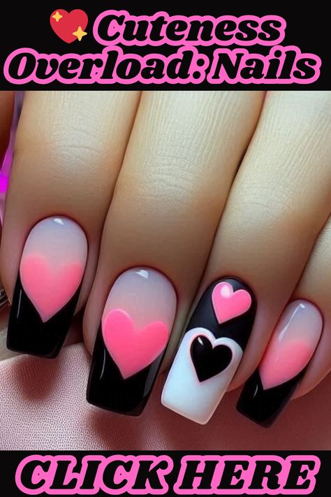 Nail Designs With Hearts, Trendy Nail Ideas Acrylic, Saved Nails, Club Nails, Coral Nails With Design, Valentines Day Nail, Pink Nail Art Designs, Nail Tip Designs, Pastel Nails Designs