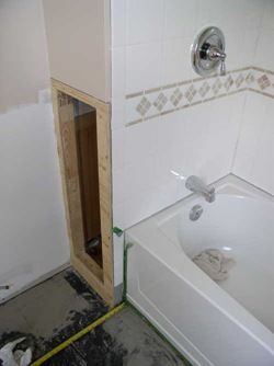 Hiding Plumbing Access Panel, Shower Plumbing Access Panel, Access Door For Plumbing, Shower Access Panel Ideas, Access Panels For Plumbing, Hidden Access Panel Ideas, Diy Access Panel, Shower Access Panel, Access Panel Cover Ideas