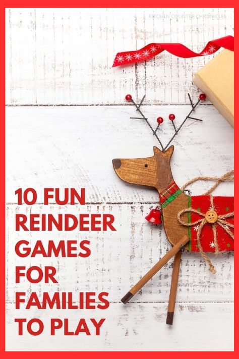 Reindeer Games Party Theme, Reindeer Relay Race With Cups, Reindeer Party Ideas, Reindeer Games For Kids, Reindeer Crafts For Kids, Reindeer Crafts, Reindeer Party, Play With Kids, Kid Meals