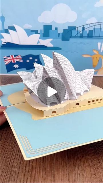 3d Craft, 3d Cards, Pop Up Cards, Preschool Activities, I Card, Opera House, Sydney Opera House, Pop Up, Opera