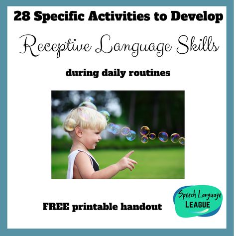 Receptive Language Activities Preschool, Receptive Language Activities, Language Development Activities, Toddler Speech, Language Delay, Preschool Language, Speech Delay, Mom Things, Toddler Ideas