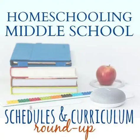 Homeschooling Middle School | Schedules & Curriculum Round-Up Homeschool For Middle Schoolers, Homeschooling Middle School, Middle School Schedule, O Craft, Homeschool Middle School Curriculum, Online Homeschool Curriculum, Middle School Curriculum, Homeschool Middle School, Middle School Boys