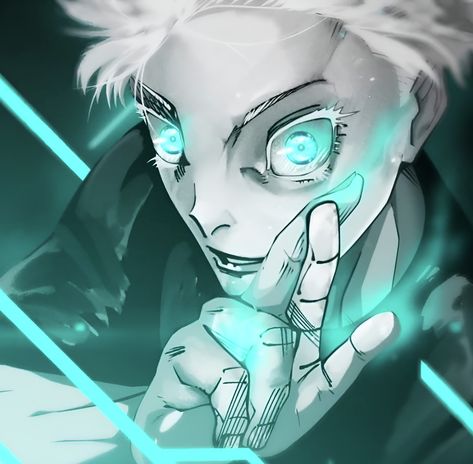 Gojo Satoru Icon, Gojo Vs Sukuna, Sukuna Icon, Jujutsu Kaisen Icon, Glowing Art, Man Icon, Manga Panels, Gojo Satoru, One Punch Man